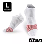 【titan】太肯 三鐵競速踝襪 L 白