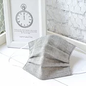 TEMARIYA 日本製可水洗手作立體口罩9×18(素色)-淺黑