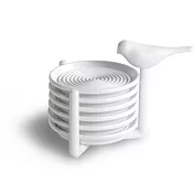 QUALY 雀兒杯墊組(白)