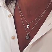 AmaZing 超值!歐美時尚寶石與月牙性感鎖骨項鍊