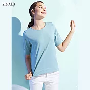 【ST.MALO】當代台灣原創銀纖維機能女上衣-1928WT2XL淺藍綠