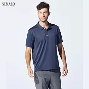 【ST.MALO】經典風格咖啡紗男POLO衫-1954MPM鋼鐵灰