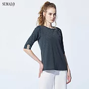 【ST.MALO】台灣製原創鐵窗花抑菌吸排女T恤-1926WTM墨綠