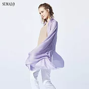 【ST.MALO】秘魯原裝進口Royal Baby Alpaca蠶絲披肩-1997WSF薰衣紫