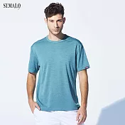 【ST.MALO】台灣製速乾除臭咖啡紗男T恤-1957MTM布列塔尼藍