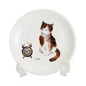 【和藍】水彩異國島貓立皿 ‧可可