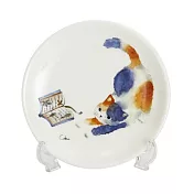 【和藍】水彩異國島貓立皿 ‧奇奇