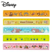 【日本正版授權】迪士尼 雙面刻度直尺 15cm 直尺/塑膠尺 -奇奇蒂蒂