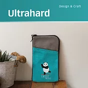 Ultrahard 竹林七閒手機袋-熊貓(灰綠)