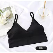 JDS@本舖-爆款大U美背裹胸無縫打底內衣黑色