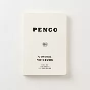 【HIGHTIDE】Penco經典軟皮方眼筆記本B6 ‧白