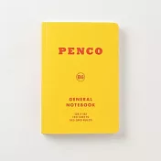 【HIGHTIDE】Penco經典軟皮方眼筆記本B6 ‧黃