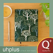 uhplus Q-plus手感書衣-槐樹花(綠)