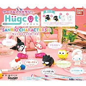 【日本正版授權】全套6款 三麗鷗 充電線保護 公仔 扭蛋/轉蛋 保護套/咬線器 萬代 362357