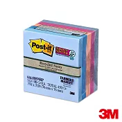 3M 654-5SSNRP狠黏5色便條紙磚 (7.6×7.6cm)