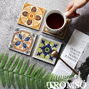 TROMSO復古花磚杯盤墊4入組-羅馬彩窯