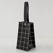 UdiLife 平帆系/格紋立體杯袋黑色