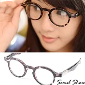 seoul show首爾秀 復古小版圓框平光眼鏡 6768灰琥珀
