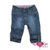【天使霓裳-童裝】活力之星 刷白兒童牛仔長褲03藍