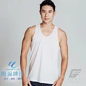GIAT 輕盈速乾吸濕排汗背心M純淨白