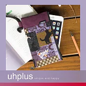 uhplus 手機袋- 貓の和物語(紫)
