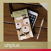 uhplus 手機袋- Little bouquet(卡其)