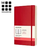 MOLESKINE 2020經典手帳日記12M(L型/軟皮) -紅
