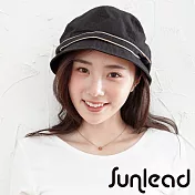 Sunlead 小顏效果。防曬美型圓頂輕量遮陽軟帽 (黑色)