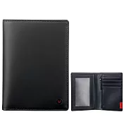 MONDAINE 瑞士國鐵國徽系列4卡視窗零錢短夾-霧黑