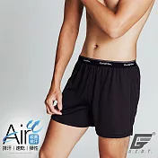 GIAT 輕盈速乾吸濕排汗四角褲L黑色