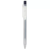 【MUJI 無印良品】自由換芯按壓滑順膠墨筆 /藍黑0.5mm