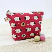 手縫ok!－三角化妝包(簡易拼布材料包)