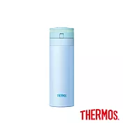【THERMOS 膳魔師】超輕量 自動上鎖 不鏽鋼真空保溫瓶0.35L(JNS-350-BL)