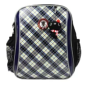 UnMe 3212格紋後背書包藍