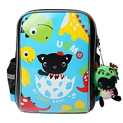 UnMe 3281樂樂龍後背書包鏡藍