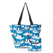 【英國ECO CHIC】時尚摺疊大保冷袋-企鵝