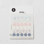 【S&C】Plan Deco日系簡約標籤貼紙3入 ‧幾何A