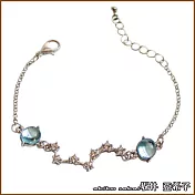 『坂井.亞希子』星空傳說北斗七星+藍星球貓眼石手鍊 -單一色系