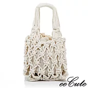 eeCute巴黎童話編織包(可手提/肩背)四色可選典雅米