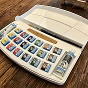 GOGH GALLERY塊狀水彩18色-旅行塑料盒