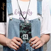 珠友 迷彩可調式證件套繩組/工作證套/票卡夾/萬用票夾(直式)01綠