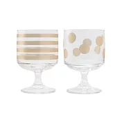 【BISQUE】萊姆高腳玻璃杯二入 ‧B＆D