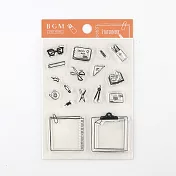 【BGM】+Clear Stamp 自由編排透明印章 ‧文具