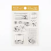 【BGM】+Clear Stamp 自由編排透明印章 ‧手帳貓