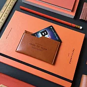 PLEPIC 極簡職人皮革票卡夾-焦糖棕