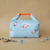 【Onor Design】OFoodin巧食袋2L(矽膠布小食物袋) -水獺遊湖