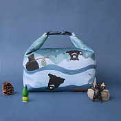 【Onor Design】OFoodin巧食袋2L(矽膠布小食物袋) -流浪黑熊