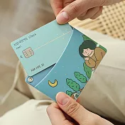 Indigo 女子日常插畫票卡夾 -04失眠