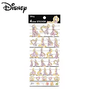 【日本正版授權】迪士尼公主 貼紙 4種尺寸 日本製 手帳貼 -長髮公主