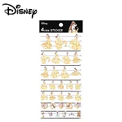 【日本正版授權】迪士尼公主 貼紙 4種尺寸 日本製 手帳貼 -貝兒公主